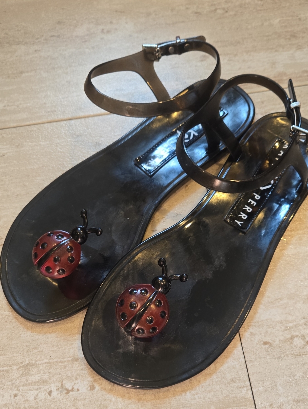 Katy Perry "The Geli" Ladybug Strappy Sandals